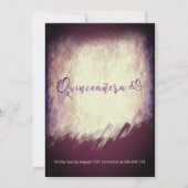 Invitation Vintage Aquarelle de la glycine d'automne (Dos)