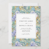 Invitation Vintage Art Nouveau Pastel Floral Mariage (Devant)