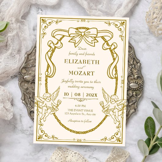 Invitation Vintage artistic baroque wedding