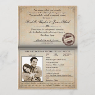 Invitation Vintage au passeport