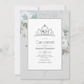 Invitation Vintage automne - automne blanc Quinceañera (Devant)