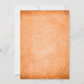 Invitation Vintage Automne Premier Citrouille Anniversaire Ga (Dos)