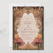 Invitation Vintage Autumn Woodland Wedding (Devant)
