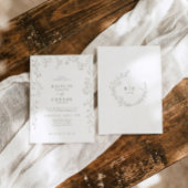 Invitation Vintage Baby's Breath Delicate Wildflower Wedding