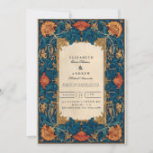 Invitation Vintage Baroque Floral Wedding (Devant)