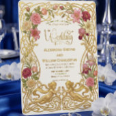Invitation Vintage Baroque Romantic Angel Garden Wedding