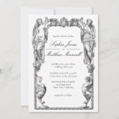 Invitation Vintage Baroque Statue Fine Art Renaissance (Devant)