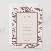 Invitation Vintage Batik Mariage : Élégance intemporelle (Devant)