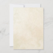 Invitation vintage bébé fille douche (Dos)