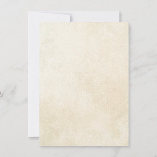 Invitation vintage bébé fille douche (Dos)