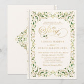 Invitation Vintage bibliothèque livre histoire Fairy Tale Mar (Devant / Derrière)