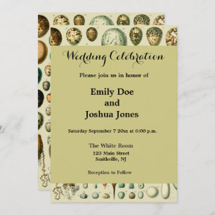 Invitation Vintage Bird Eggs French Fish Egg