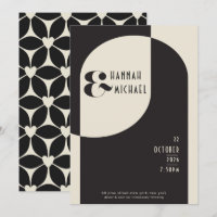 Invitation vintage Black Bone Deco