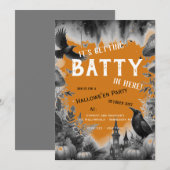 Invitation Vintage Black Crow Hallowe'en Party   (Devant / Derrière)