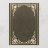 Invitation Vintage Black Gold Elegant Script Boy Confirmation (Dos)