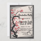 Invitation Vintage BlossomGraduation (Devant)