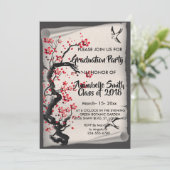 Invitation Vintage BlossomGraduation (Debout devant)