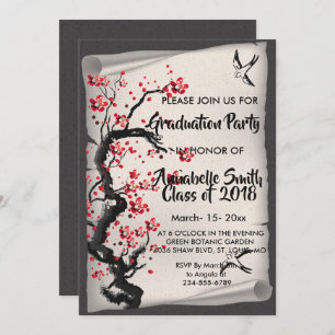 Invitation Vintage BlossomGraduation
