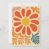 Invitation Vintage Bohemian Retro Mariage Décontracté (Dos)