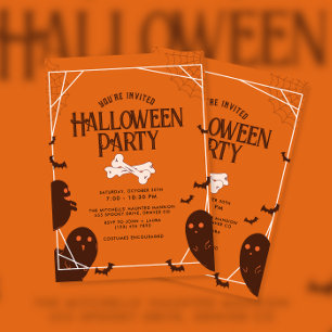 Invitation Vintage Bone Halloween