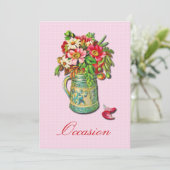 Invitation Vintage Bouquet (Debout devant)