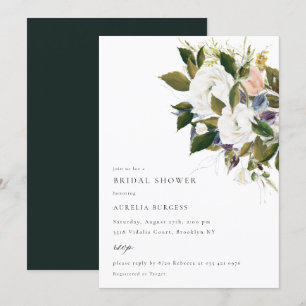 Invitation vintage Bouquet Floral Bridal