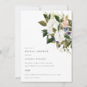 Invitation vintage Bouquet Floral Bridal (Devant)