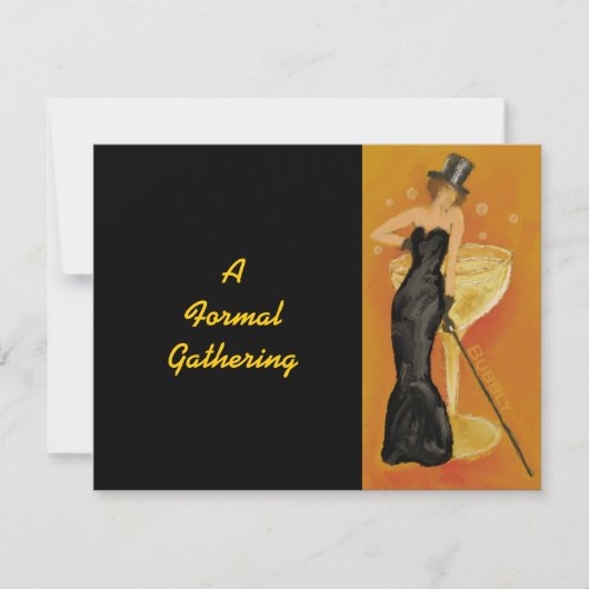 Invitation Vintage Bubbly fêter officiellement (Devant)