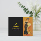 Invitation Vintage Bubbly fêter officiellement (Debout devant)