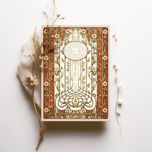 Invitation Vintage Burnt Orange Mariage