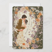 Invitation Vintage cadre floral (Dos)