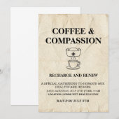 Invitation Vintage | café & compassion (Devant / Derrière)