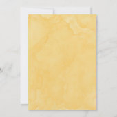 Invitation Vintage Camion Jaune Sunflowers Blue Mariage Invit (Dos)