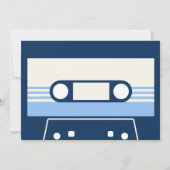 Invitation Vintage cassette garçon deuxième anniversaire (Dos)