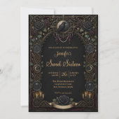 Invitation Vintage céleste gothique Sweet 16 (Devant)