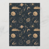 Invitation Vintage Celestial Space Pattern (Devant)