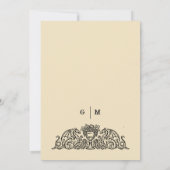 Invitation Vintage Celtic Knot Dragon Crest Wedding (Dos)