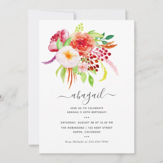 Invitation Vintage charme rustique (Devant)