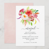 Invitation Vintage charme rustique (Devant / Derrière)