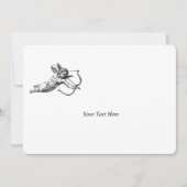 Invitation Vintage Cherub Cupid Love Wedding Celebration (Devant)