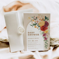 Vintage Chic Boho Jardin Floral Baby shower