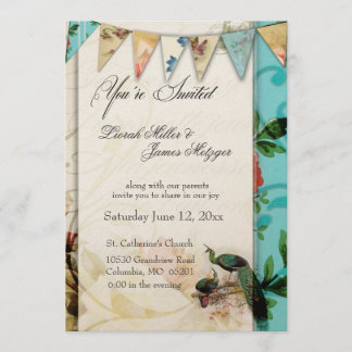 Invitation Vintage chic de French Shabby