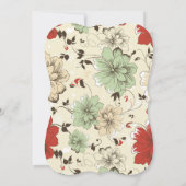 Invitation Vintage Chic Floral (Dos)