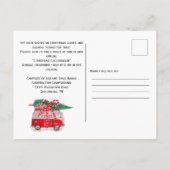 Invitation Vintage Christmas Camper Party (Dos)