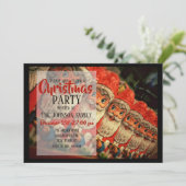 Invitation Vintage Christmas Santa Paper (Debout devant)