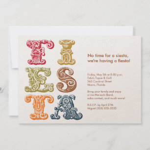 Invitation vintage Cinco de Mayo Fiesta