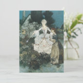 Invitation Vintage Cinderella Fairy Godmère par Edmund Dulac (Debout devant)