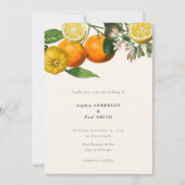 Invitation Vintage Citrus Citrus Mariage botanique (Devant)