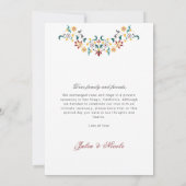 Invitation Vintage Classical Motif Wedding Announcement (Dos)