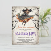 Invitation Vintage classique traditionnel aquarelle effrayant (Debout devant)